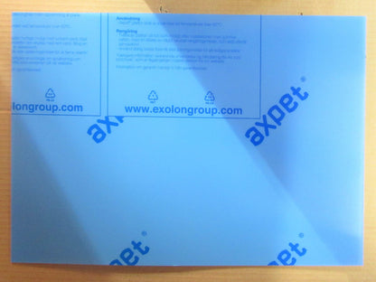 Axpet® clear 099 Platte 0,8mm PET-A DIN A2 594 x 420mm thermopl. Tiefziehmaterial