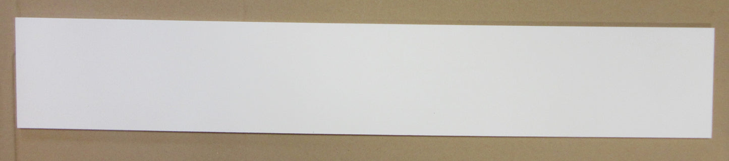 PVC Hartschaumplatte 6mm Zuschnitt weiß 688 x 138mm Kunststoff Platte