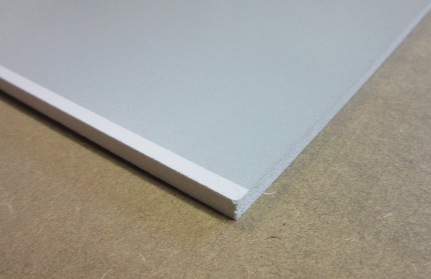 PVC Hartschaumplatte 6mm Zuschnitt hellgrau lackiert 488 x 340mm Kunststoffplatte