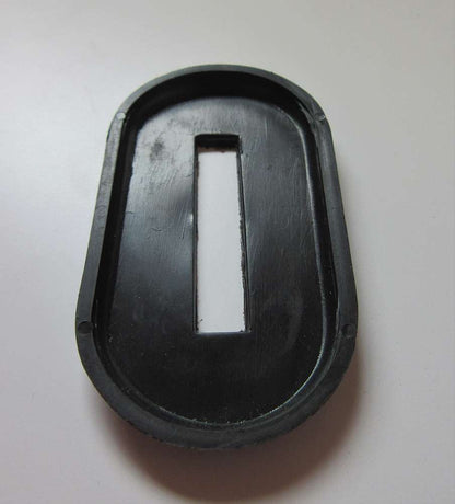 Rosette 73 x 40mm - Loch 40 x 8mm Schwarz Oval