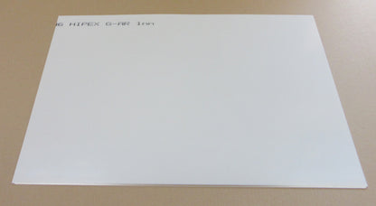PET-G HIPEX® Folie - Platte 1mm Tiefziehmaterial 467 x 330mm Kunststoffglas AR