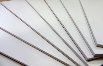 PVC Hartschaumplatten 3mm 20 Platten Reste - Kunststoff Platten 230 x 100-102mm