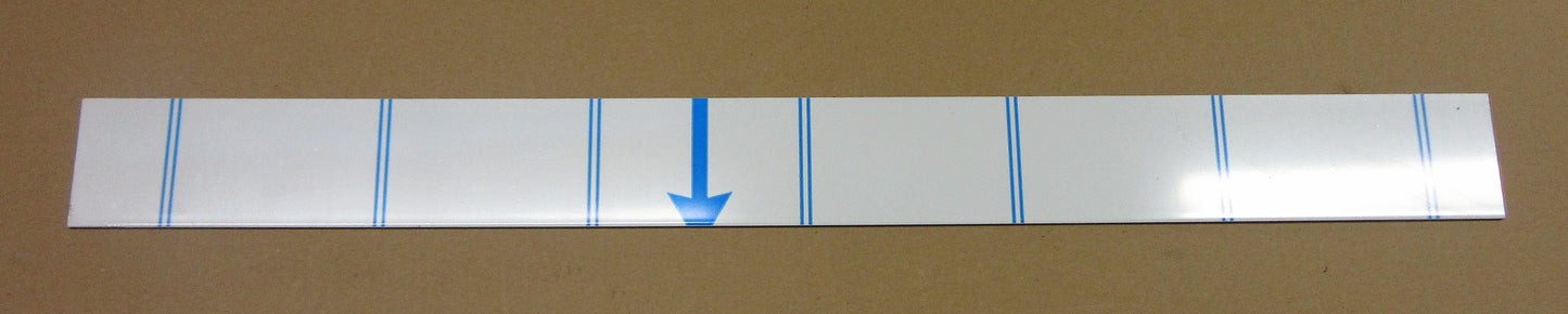 Alu-Verbundplatte 3mm Zuschnitt 875 x 80mm, Deckschicht 0,3mm in weiß