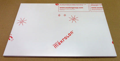 PC UV Platte 12mm Zuschnitt 556 x 343mm Polycarbonat Kunststoffglas transparent