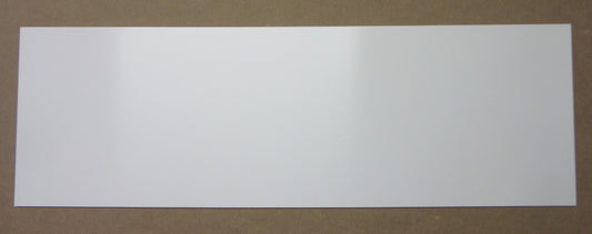 PVC-CAW Platte 4mm Weiß Zuschnitt 610 x 198mm - PVC Hartplatte Kunststoff