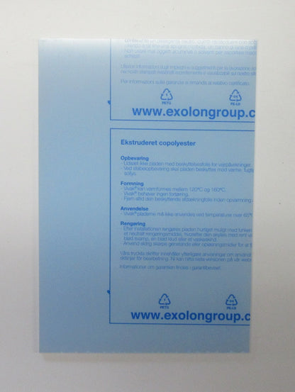 PET-G Platte Vivak® 6mm Zuschnitt 305 x 210mm  Kunststoffglas klar Copolyester