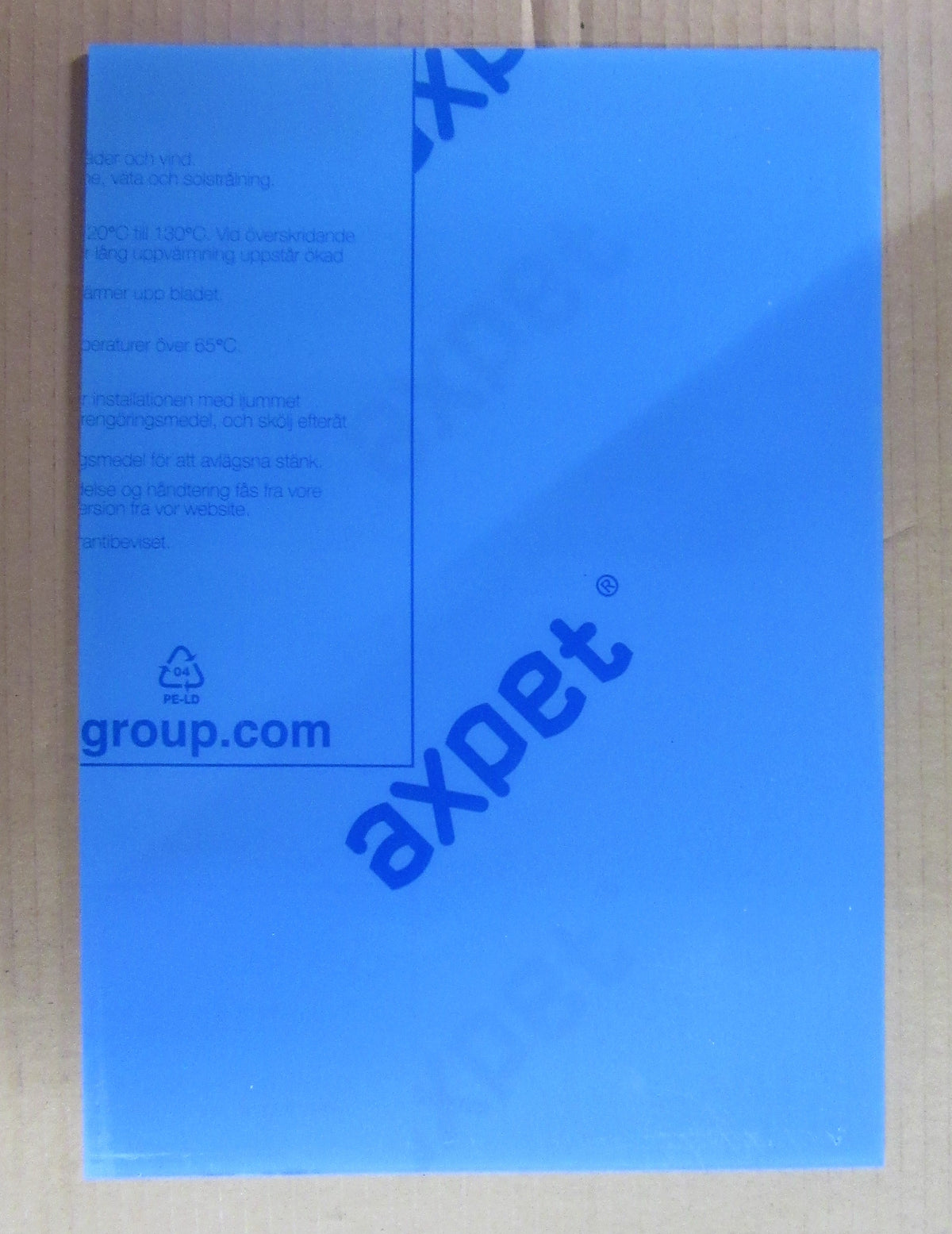 Axpet® clear 099 Platte 0,8mm PET-A DIN A4 297x210mm thermoplastisches Tiefziehmaterial