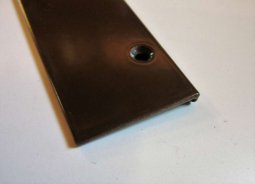 Alu-Endkappe Braun für Balkonbretter 181,5 x 31mm für Stoßverbindung - Kömabord