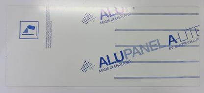 Alu-Verbundplatte 4mm weiß Zuschnitt 581 x 246mm Deckschicht 0,3mm ALUPANEL®