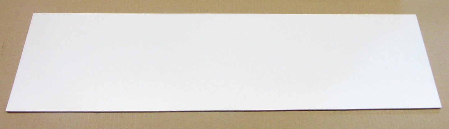 PVC Hartschaumplatte 3mm Zuschnitt weiß 831/829 x 184mm - Kunststoff Platte