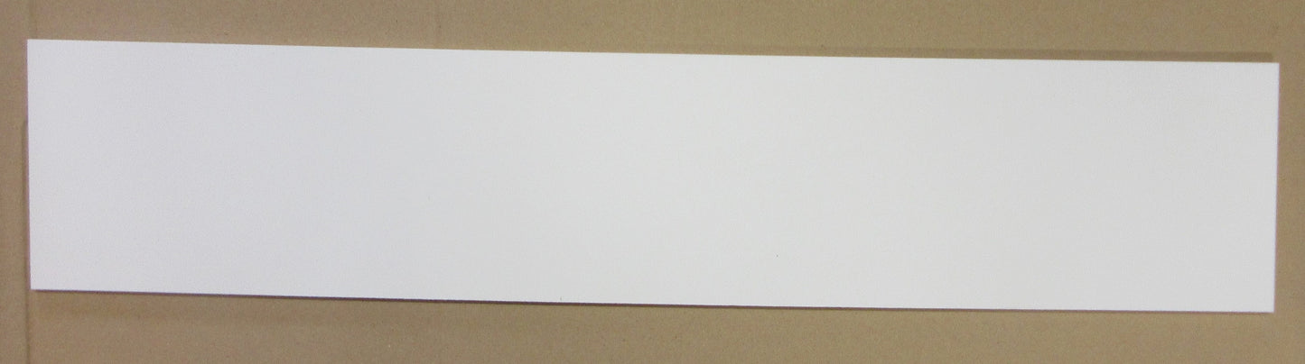 PVC Hartschaumplatte 6mm Zuschnitt weiß ca. 600 x 145mm Kunststoff Platte
