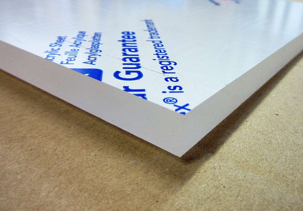 Acryl GS-Platte 10mm Zuschnitt 242 x 176mm Kunststoffglas Transparent Acrylglas