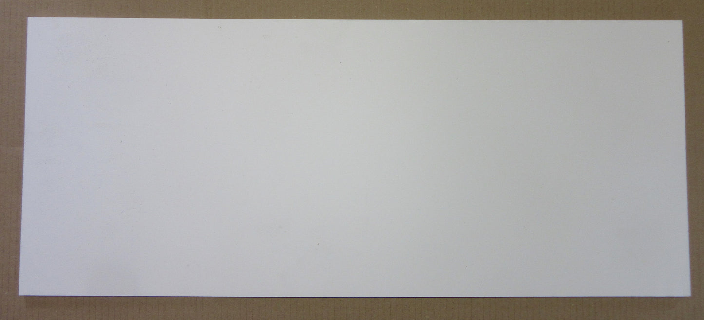 PVC Hartschaumplatte 6mm Zuschnitt weiß  840 x 400mm - Kunststoff Platte