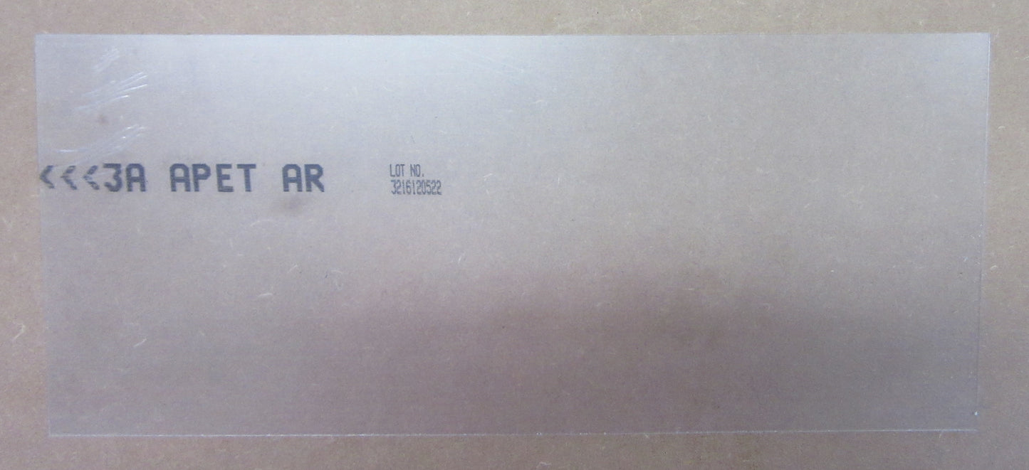 PET-A Lumex® Platte 1mm Zuschnitt 460 x 198mm farblos AR - Tiefziehmaterial