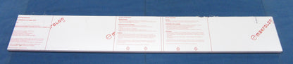 PC UV Platte 12mm Zuschnitt 1230 x 187mm Polycarbonat Kunststoffglas klar