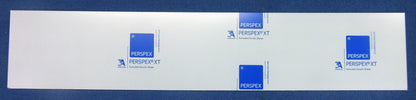 Acryl XT Platte 4mm Zuschnitt 660 x 130mm Kunststoffglas, Transparent, Acrylglas