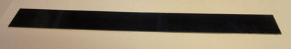 Alu-Verbundplatte 3 mm Schwarz glänzend Zuschnitt 650 x 85 mm, Deckschicht 0,3 m