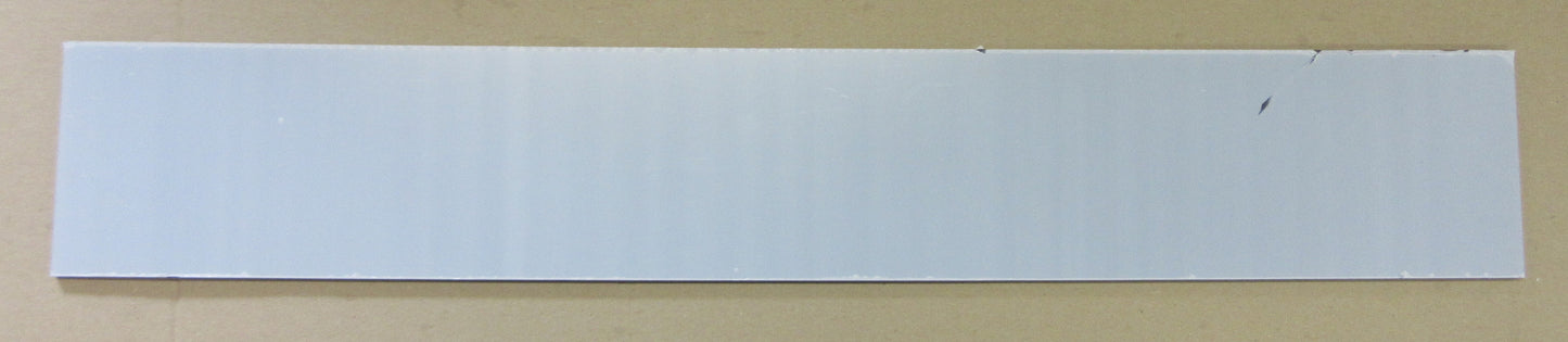 PC UV Platte 6 mm Grau getönt 685 x 91mm Polycarbonat Kunststoffglas