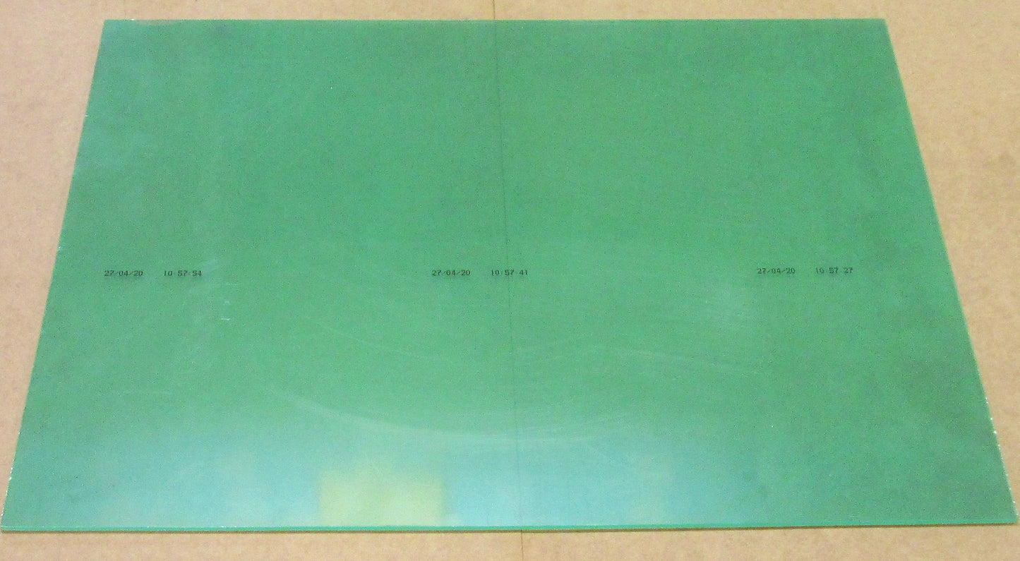 Kunststoffglas Platte 5mm Zuschnitt 295 x 210 mm - UV beschichtet - klar SAN UV