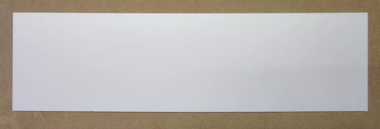 PVC Hartschaumplatte 6mm Zuschnitt hellgrau lackiert 557 x 145mm Kunststoffplatte