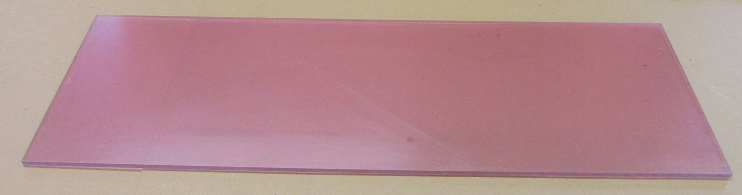Kunststoffglas Platte 6mm Zuschnitt 667 x 217mm - UV beschichtet klar POLYCASA®