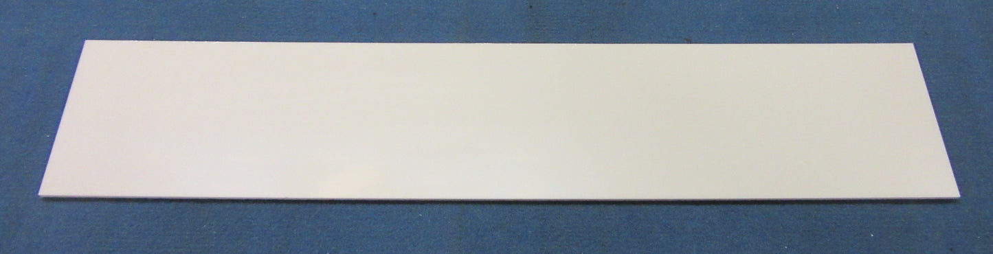 Acryl XT Platte 3mm Zuschnitt 505 x 109mm Kunststoffglas, Weiß, Acrylglas