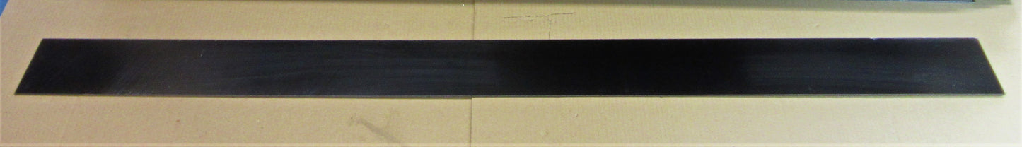 Alu-Verbundplatte 3mm Streifen 1499 x 137mm Deckschicht 0,3mm in Schwarz glänzend