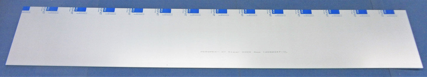 Acryl XT Platte 4mm Zuschnitt 1385 x 227mm Kunststoffglas Transparent, Acrylglas