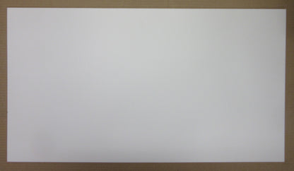 PVC Hartschaumplatte 6mm Zuschnitt hellgrau/Weiß 688 x 378mm Kunststoff Platte