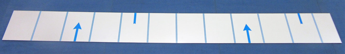 Alu-Verbundplatte 3mm weiß Zuschnitt 1500 x 155mm, Deckschicht 0,3mm DIBOND®
