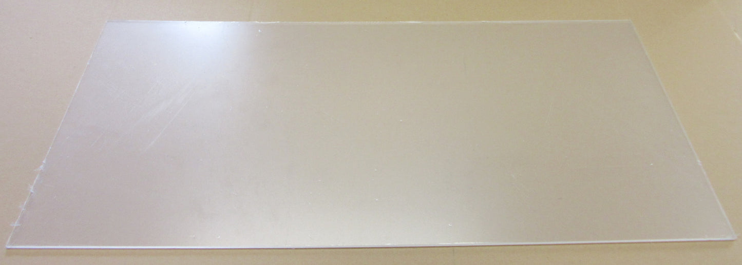 Perspex® CC-Platte 4mm 797 x 382/378mm Zuschnitt Kunststoffglas Acrylglas klar