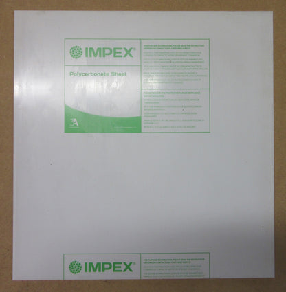 PC Platte 5mm Zuschnitt 410 x 397mm Kunststoffglas klar Polycarbonat IMPEX®