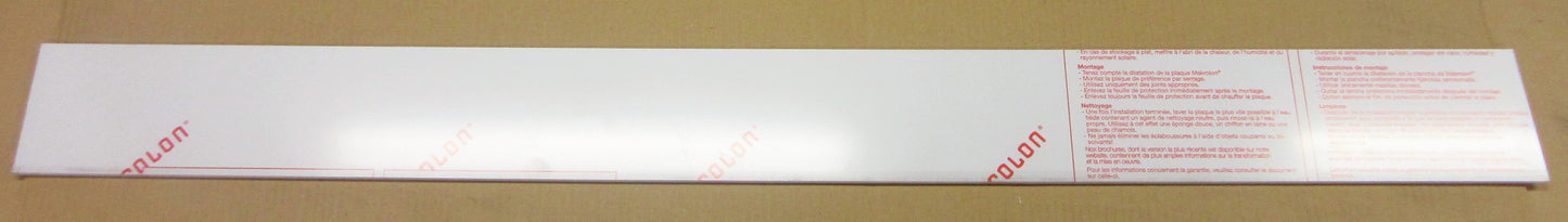PC Platte 6mm GP 099 - 1185 x 109mm Polycarbonat Kunststoffglas klar MAKROLON®