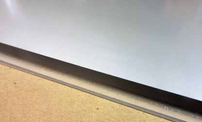 Acryl XT Blende 8mm 810 x 135mm Kunststoff-Licht-Blende Silber, Panel, Leiste, Acrylglas