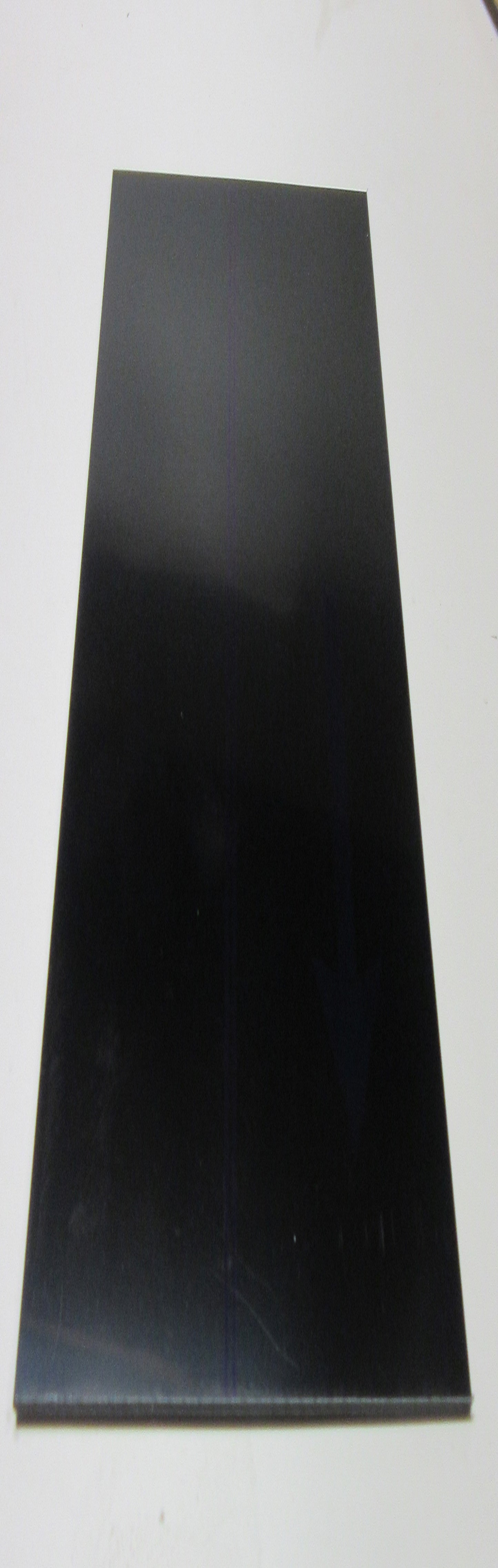 Alu-Verbundplatte 3mm Schwarz seidenmatt Zuschnitt 1014 x 250mm, Deckschicht 0,3mm (Kopie)