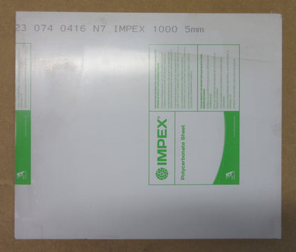 PC Platte 5mm Zuschnitt 448 x 395mm Kunststoffglas klar Polycarbonat IMPEX®