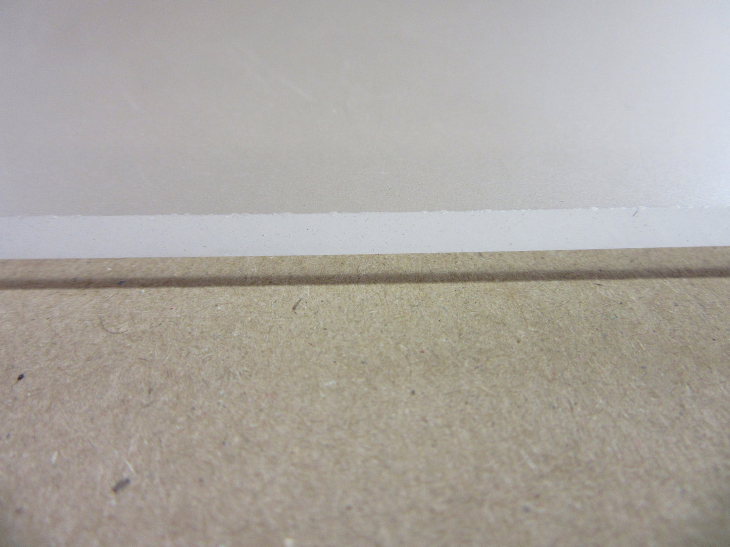 Acryl GS-Platte 4mm 740 x 437/432mm Frost farblos Kunststoffglas Acrylglas