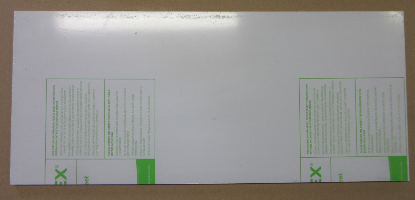 PC Platte 8mm Zuschnitt 500 x 228mm Kunststoffglas transparent Polycarbonat