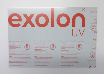 PC UV Platte 6mm Zuschnitt 430 x 293mm EXOLON® UV 2760 Grau Kunststoffglas