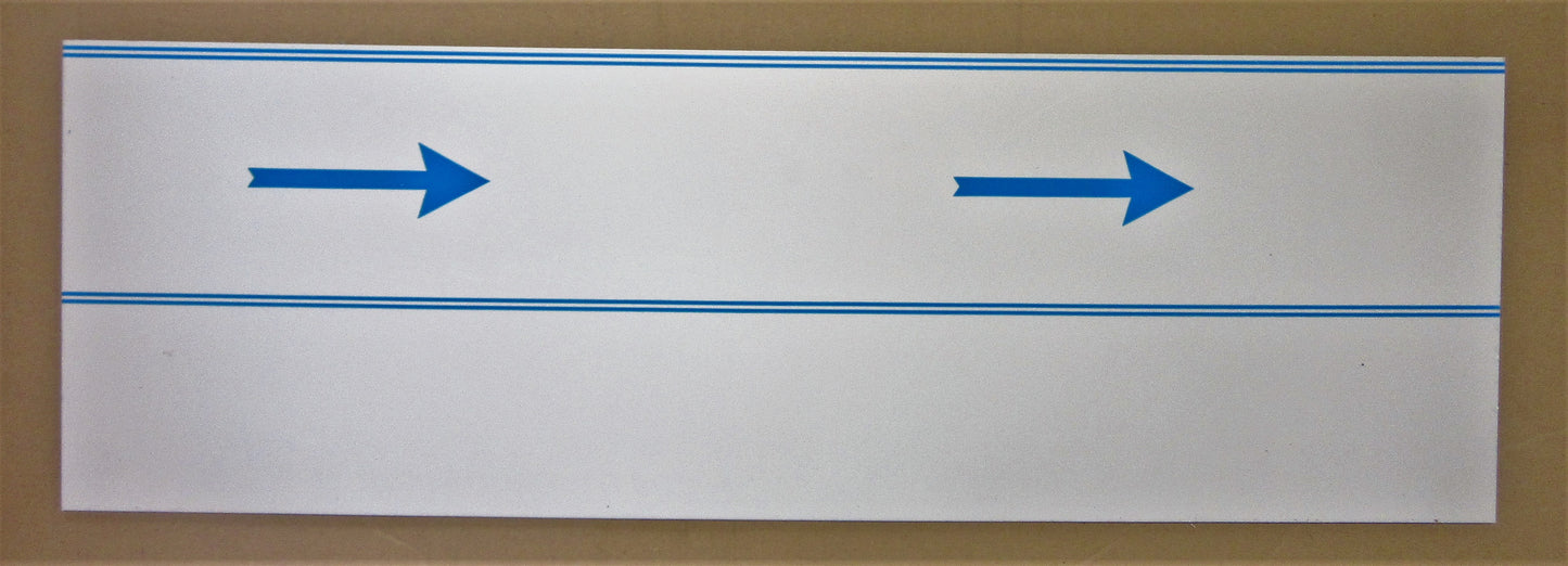 Alu-Verbundplatte 3mm weiß Zuschnitt 750 x 245mm, Deckschicht 0,3mm DIBOND®