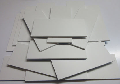 PVC Hartschaumplatten 6mm ca. 1 kg Reste Weiß - Kunststoff Platten