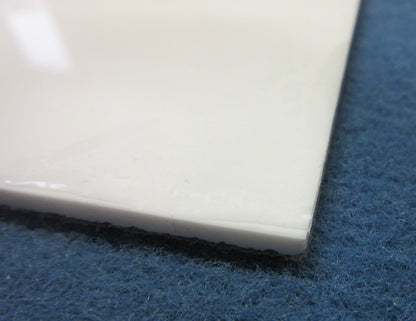 Acryl XT Platte 3mm Zuschnitt 505 x 109mm Kunststoffglas, Weiß, Acrylglas