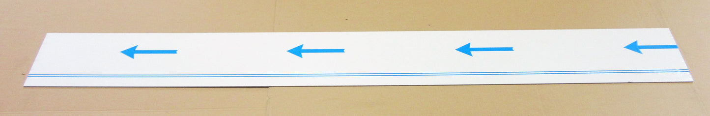 Alu-Verbundplatte 2mm weiß Zuschnitt 1300 x 155mm, Deckschicht 0,25mm DIBOND®