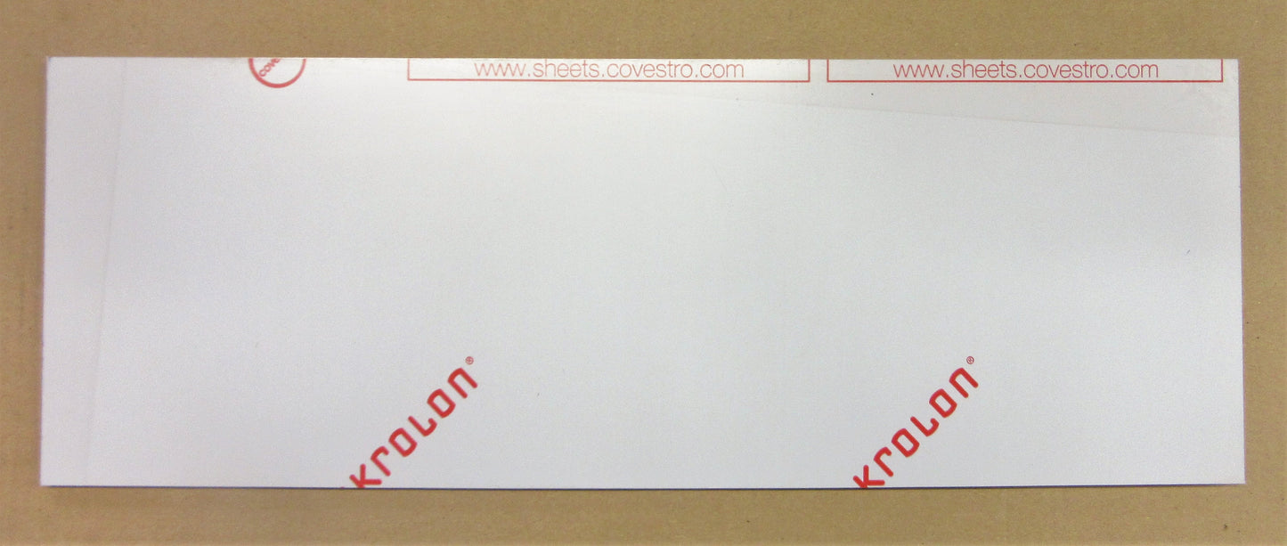 PC Platte 6mm GP 099 MAKROLON® 535 x 192mm Polycarbonat Kunststoffglas klar