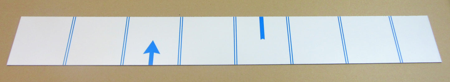Alu-Verbundplatte 3mm weiß Zuschnitt 1000 x 128mm, Deckschicht 0,3mm DIBOND®