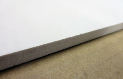 PVC Hartschaumplatte 6mm Zuschnitt weiß/blau  DIN A3 420 x 297mm
