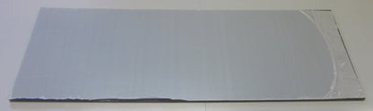 PC UV Platte 6 mm Grau getönt 740 x 253mm Polycarbonat Kunststoffglas