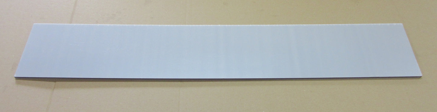 PC UV Platte 6 mm Grau getönt 780 x 134mm Polycarbonat Kunststoffglas