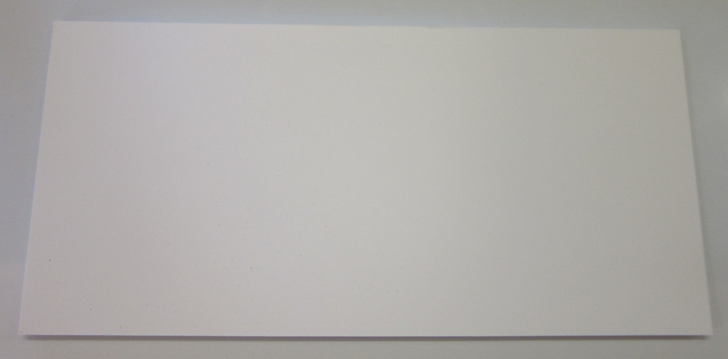 PVC Hartschaumplatte 5mm Zuschnitt weiß 485 x 230mm Excel Plastics Kunststoff Platte