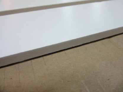 PVC Hartschaumplatten 6mm Streifen ca. 2kg Reste Weiß Kunststoff Platten 423 x 98mm
